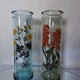 Bocal herboristerie "Epidendrum Vitellinum" en verre décoré et capuchon liège