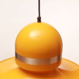 1970s ceiling lamp in yellow, Space Age