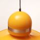 1970s ceiling lamp in yellow, Space Age