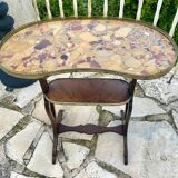 Petit Guéridon en acajou de forme Rognon de style Louis XVI