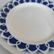 Lot of 4 antique earthenware plates from 1950, Saint Amand - plates bl