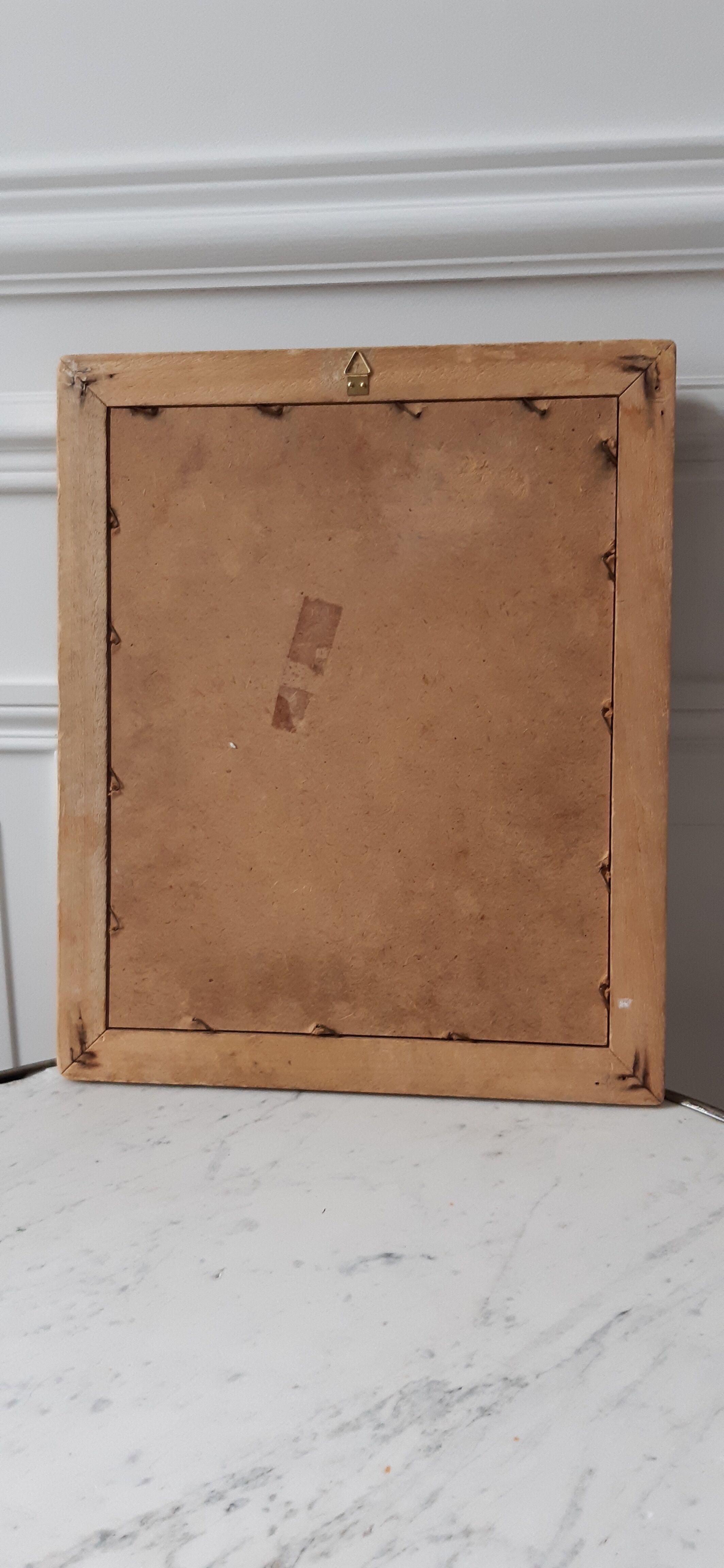 Gilded wooden mirror to hang or install