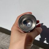 6 vintage metal egg cups 1970