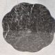 Black marble "cloud" coffee table, 70s/80s