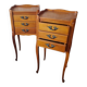 Bedside tables - Louis XV style in wood, 1960s - 1 set of 2 tables