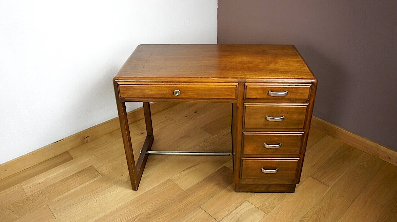 Art Deco period oak desk 1930/1940