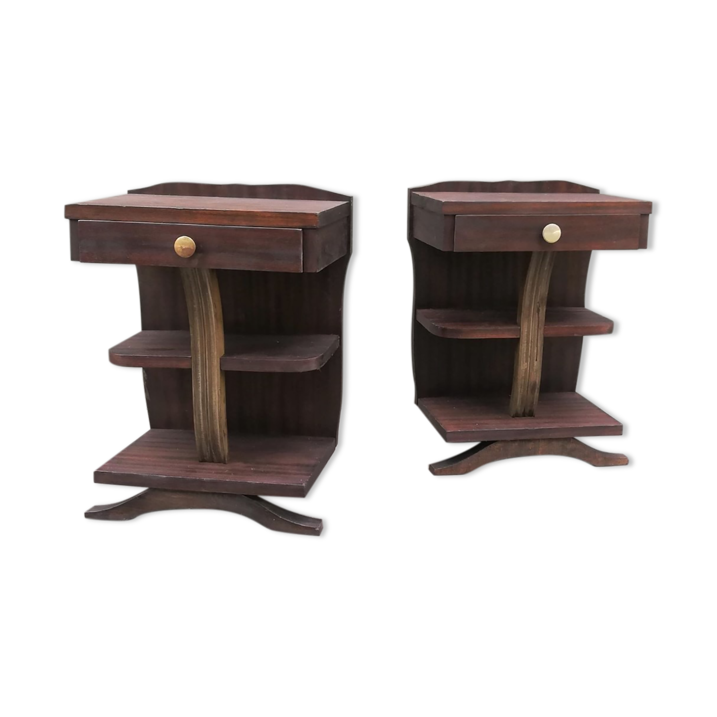 Pair of Art Deco bedside tables 1930s