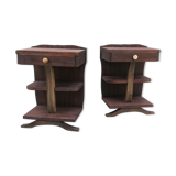 Pair of Art Deco bedside tables 1930s