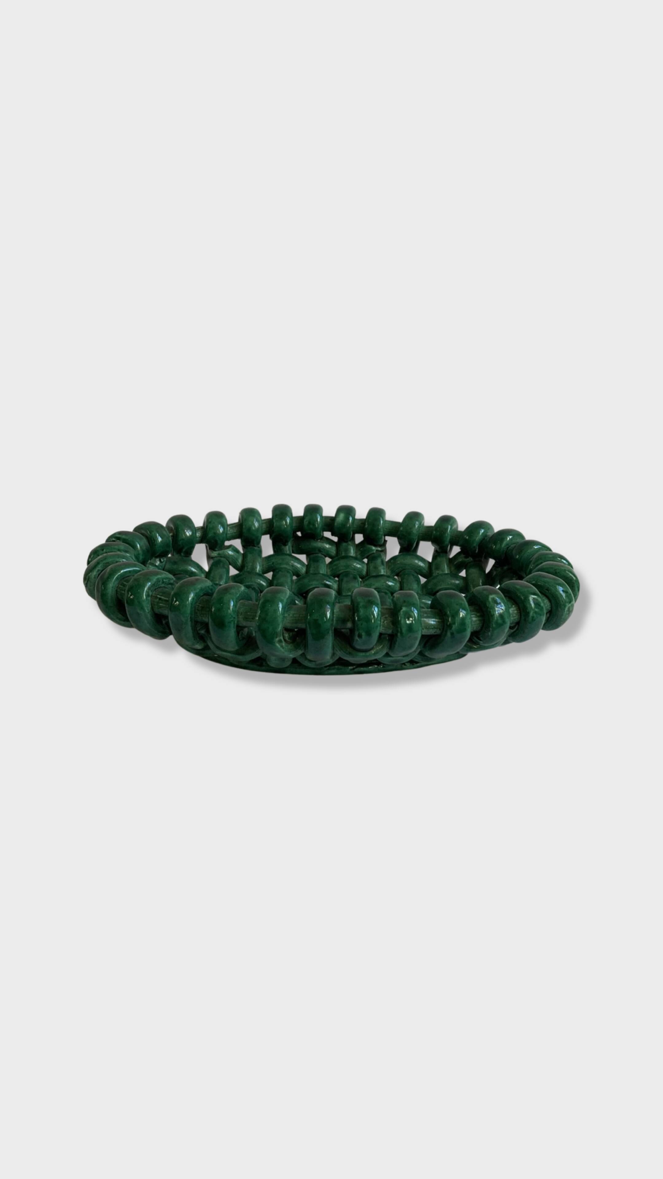 Jerome Massier, Braided Fruitbowl, Vallauris, Made in France
