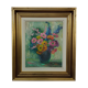 Oil on canvas bouquet of flowers signed