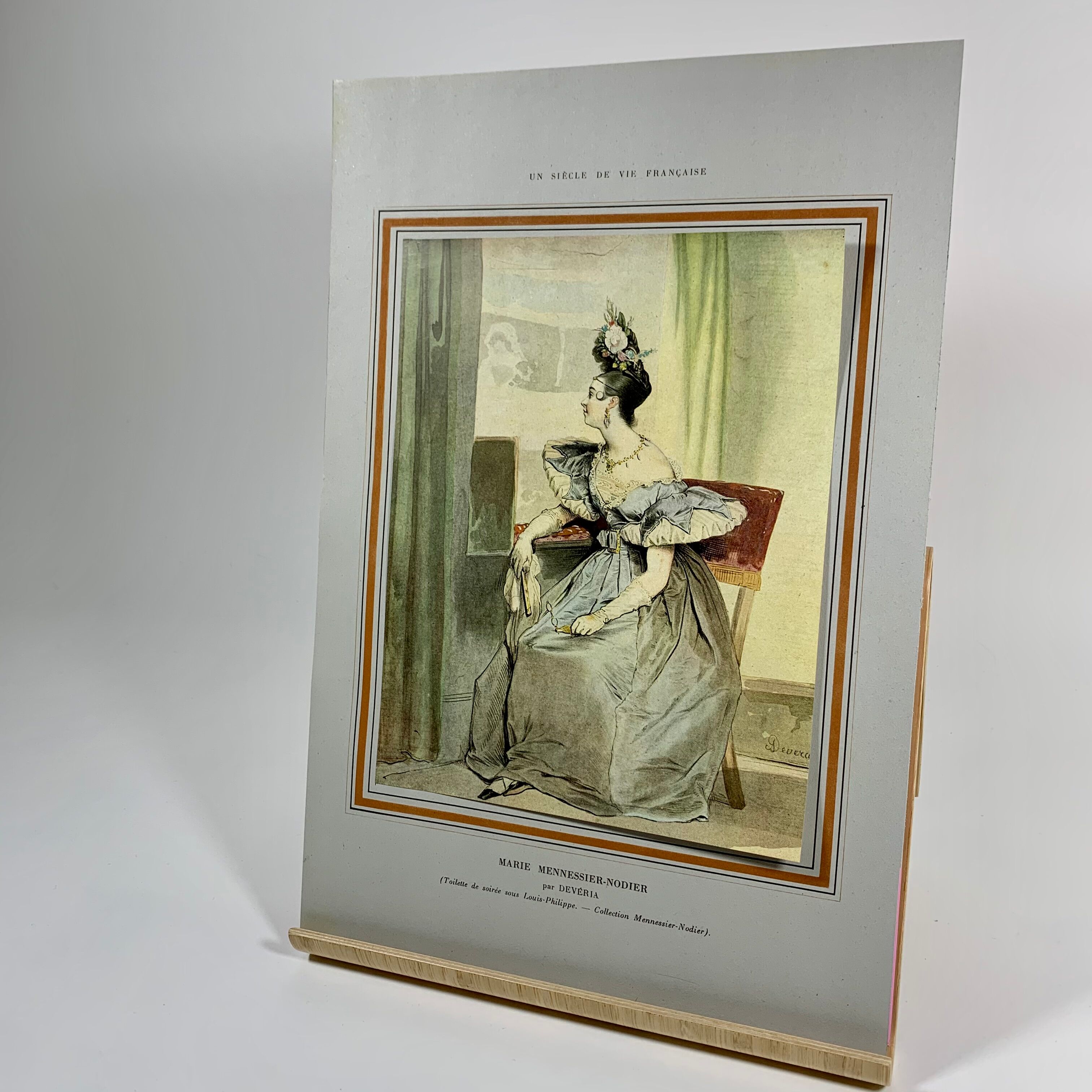 Poster fixed on paper after Achille Devéria