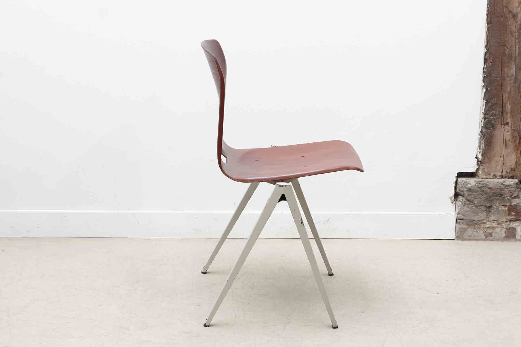 Galvanitas S22 mahogany and white chair