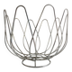 Basket Bowl Fruit Basket Centerpiece Chrome Metal Stainless Steel Art Design...