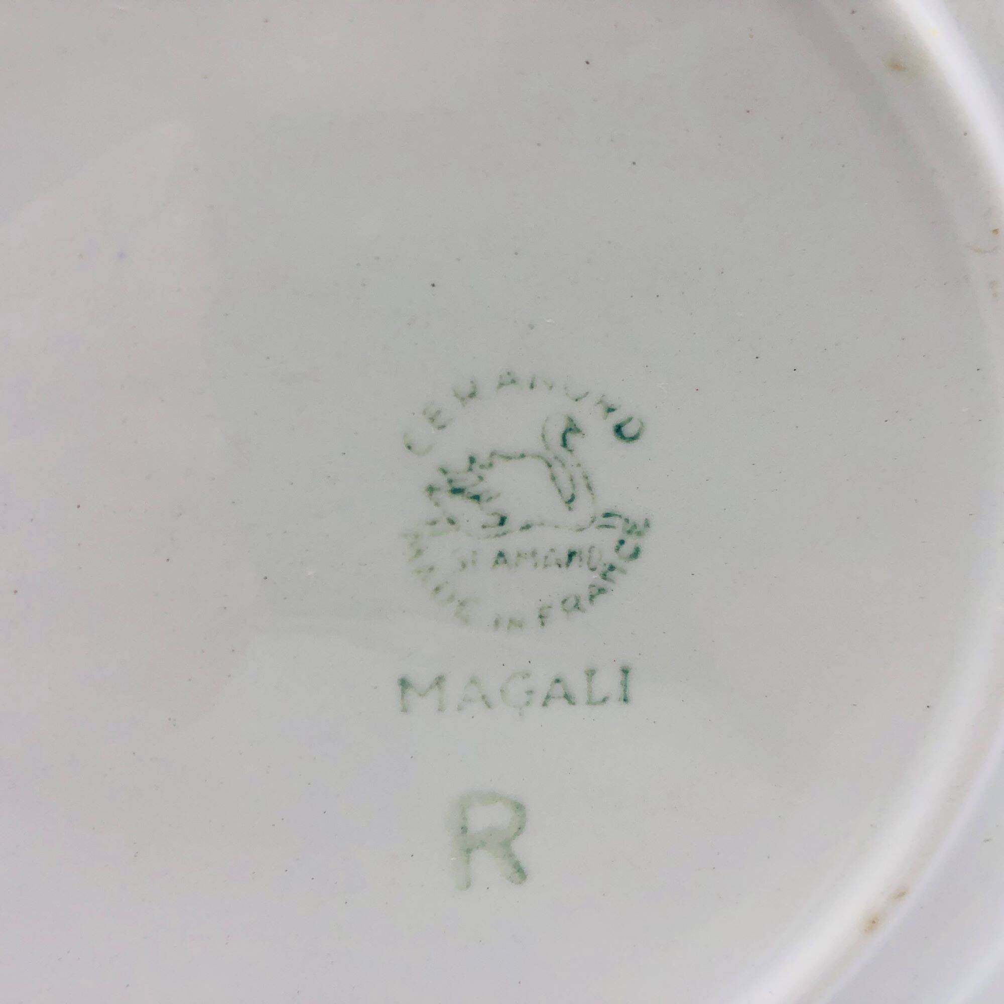 6 “St-Amant” dessert plates, Magali model