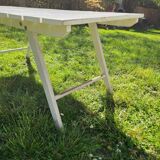 Set armchairs and garden table vintage circa 1970 R Gleizes