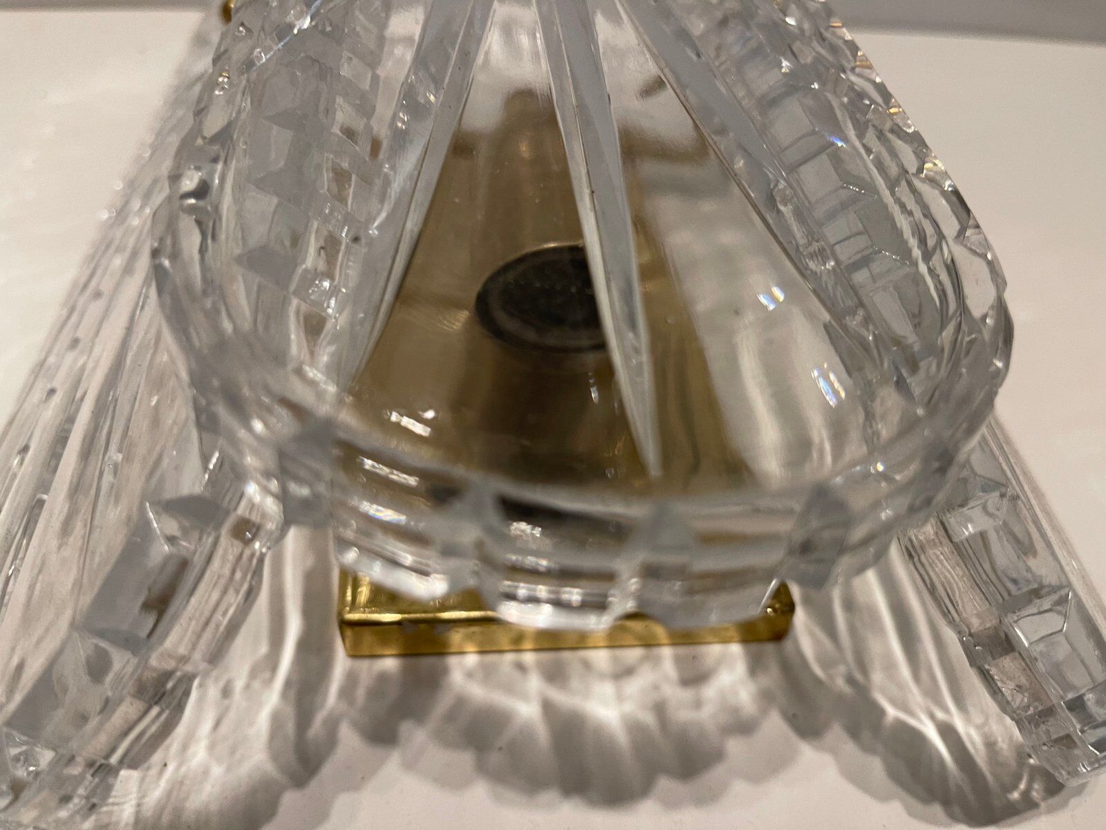 Mid-Century Crystal Sconces, Set of 2