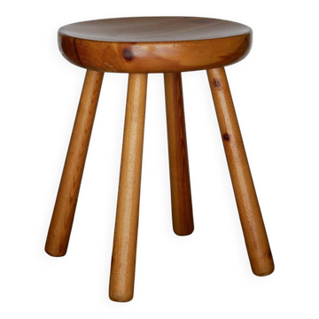 Vintage stool in the style of Charlotte Perriand, 1960s.