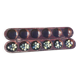 Traditional carved wooden Awalé game Mancala