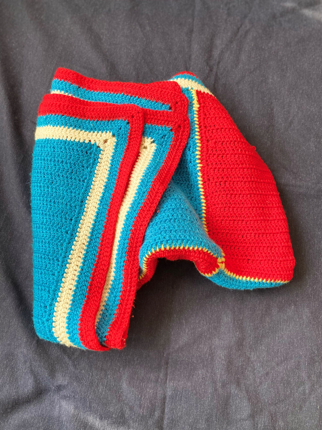 Wool patchwork plaid