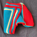 Wool patchwork plaid