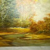 Oil on canvas landscape