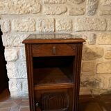 Table de nuit ancienne dessus marbre