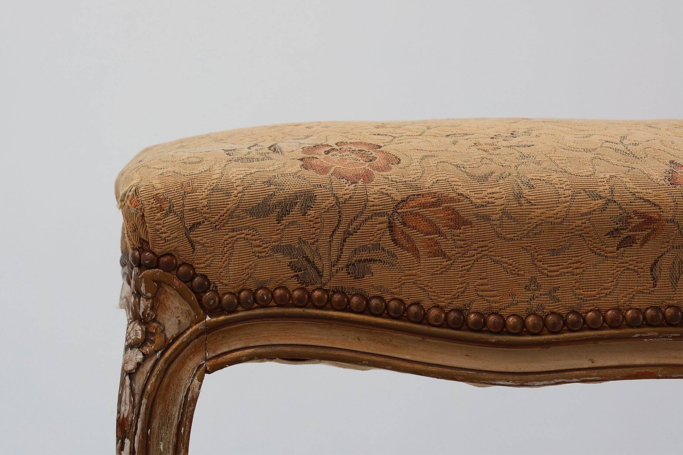Antique French Louis XV Style Piano Bench, 1800s