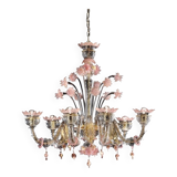 Early 21st century venetian Murano glass chandelier