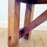 Banc vintage en bois, fabriqué artisanalement, style rustique