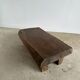 Asian solid wood quadripod brutalist coffee table H30 L81 l42