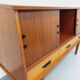 Vintage wooden enfilade in teak style from the 1960s.
