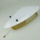 1950s SCONCE tele ambiance metal mesh with white acrylic shade