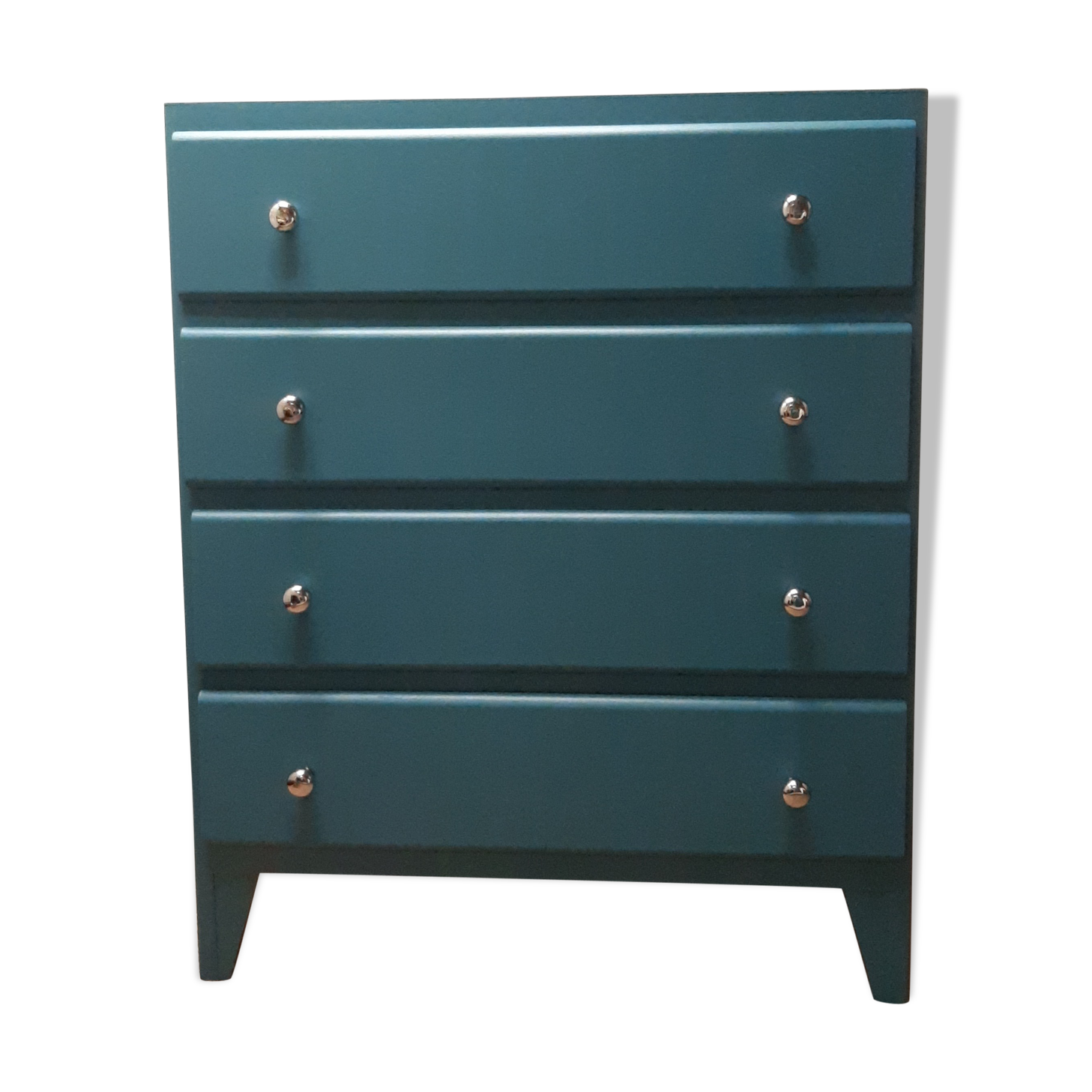 Vintage 30s dresser peacock blue