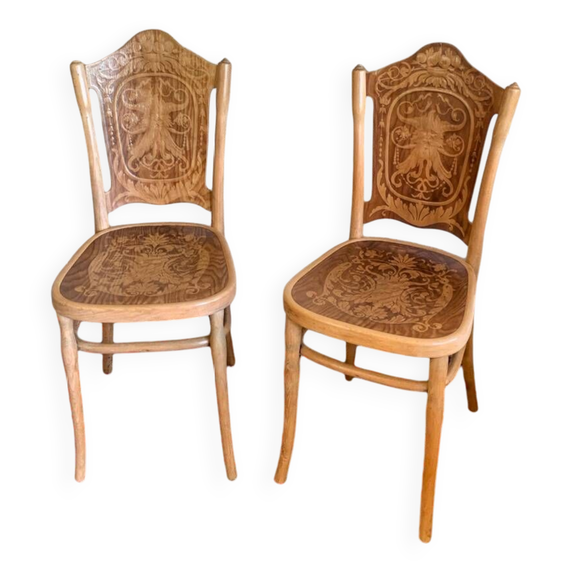 Pair of Jacob Kohn bistro chairs