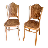 Paire de chaises bistrot Jacob Kohn