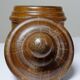 Tobacco jar, vintage turned wooden box from the 40s-50s