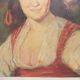 Tableau peinture huile sur bois  1930