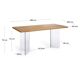 Kave Home table – model "Lotty" Oak & glass – in perfect condition