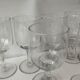 12 verres à pied dépareillés