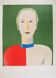 Kasimir Malevich: Smiling portrait, signed lithograph (Mourlot)