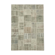 Handwoven anatolian contemporary 173 cm x 246 cm grey patchwork carpet