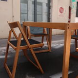 Dining table set and 4 chairs 80s