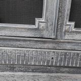 Grey ceruse storage cabinet