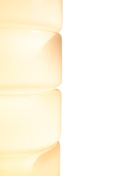 Carlo Nason.  Lampadaire LT316 en verre opalescent blanc de Murano