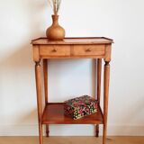 Vintage solid wood side table