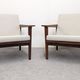 Scandinavian living room (3-seater sofa and 2 armchairs) in teak circa 1950