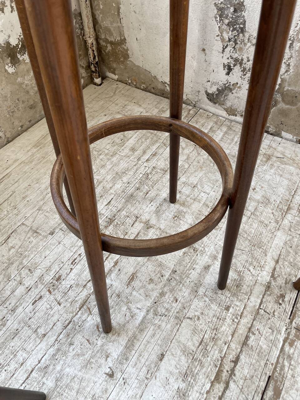 Set of three high bistro stools