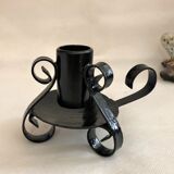 Hand candle holder handmade wrought wrought iron twisted