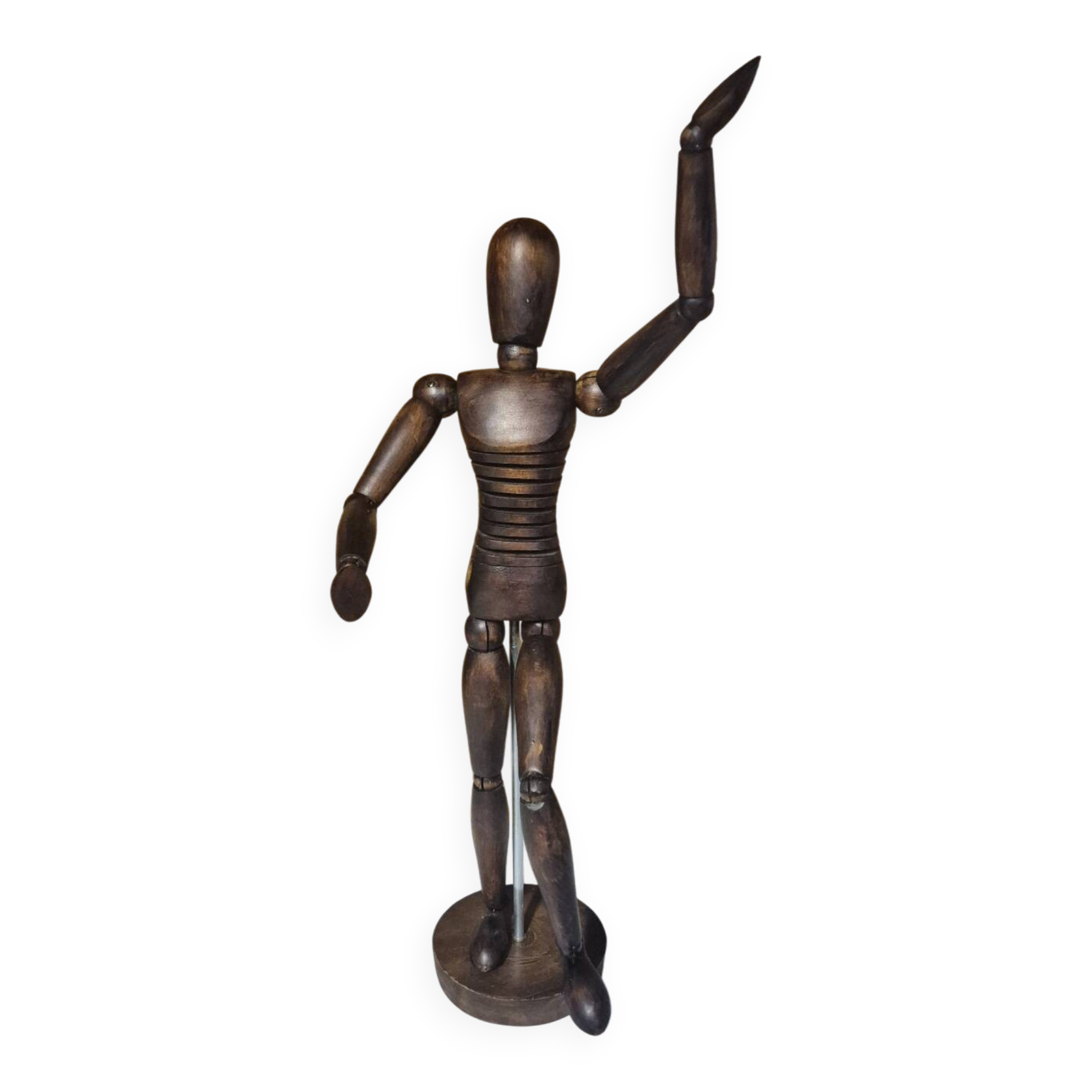 Antique wooden articulated artist's mannequin