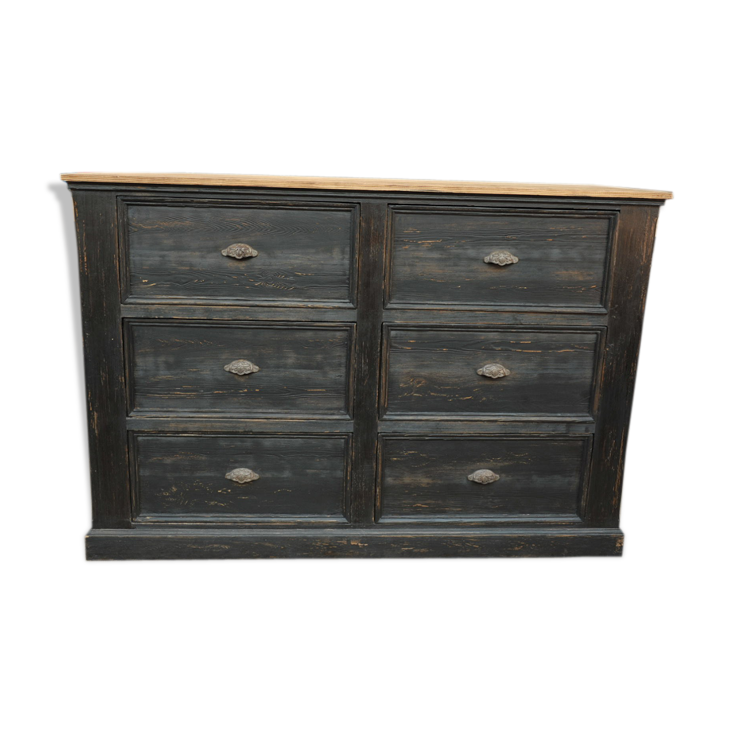 Old furniture with drawers 1950 in fir